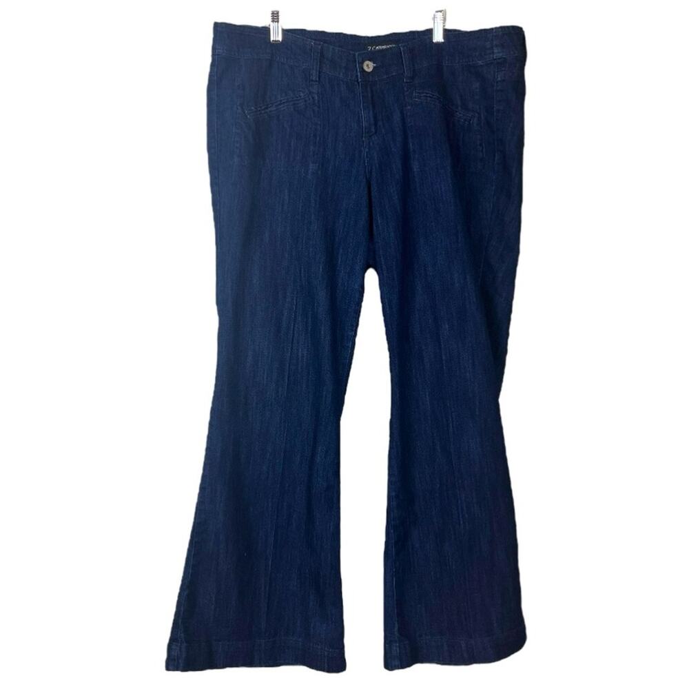 Z. Cavaricci Retro 1980s Women’s Jeans Flare High Rise Dark Wash Size 20